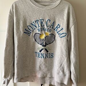 Abercrombie & Fitch Gray Monte Carlo Tennis Sweater